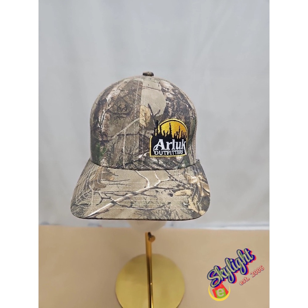 Ajm Men's Multicolor Arluk Outfitters Camo Mesh Trucker Snapback Hat One‎ Size